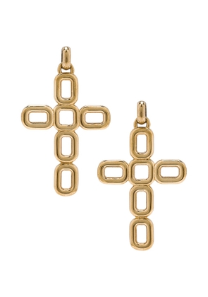 LAURA LOMBARDI Luciana Earrings in Brass - Metallic Gold. Size all.