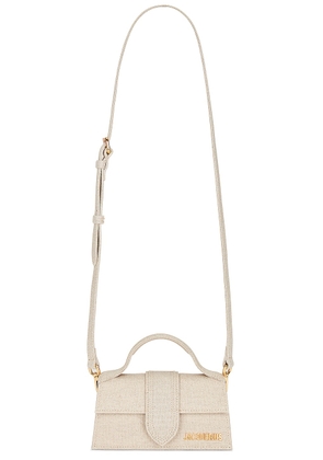 JACQUEMUS Le Bambino Bag in Light Greige - Grey. Size all.