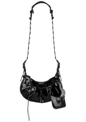 Balenciaga XS Le Cagole Faux Leather Shoulder Bag in Black - Black. Size all.