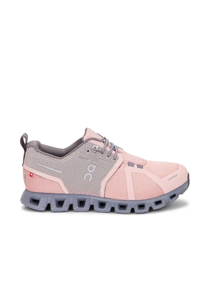 On Cloud 5 Waterproof Sneaker in Rose & Fossil - Rose. Size 6 (also in ).