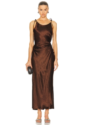 Acne Studios Maxi Dress in Chocolate Brown - Brown. Size 40 (also in 42).