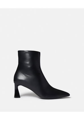 Stella McCartney - Elsa Pointed Toe Ankle Boots, Woman, Black, Size: 40