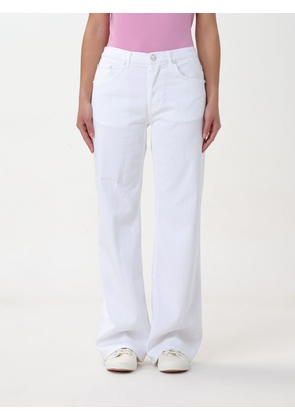 Pants DONDUP Woman color White