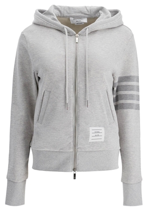 Thom Browne 4-bar hoodie with zipper and - 38 Grey