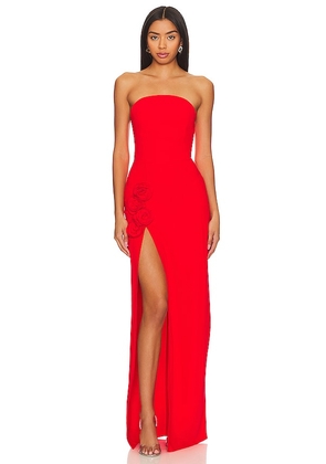 Amanda Uprichard X REVOLVE Wolfe Gown in Red. Size L, M, S, XS.