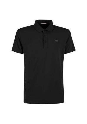 Yes Zee Black Cotton Polo Shirt - XXL