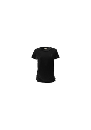 Yes Zee Black Cotton Tops & T-Shirt - S