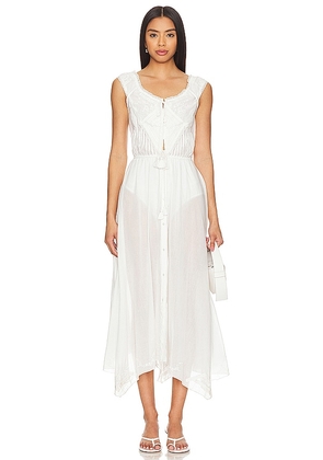 Free People X Intimately FP Country Charm Maxi Bodysuit in Ivory. Size M, S, XL, XS.