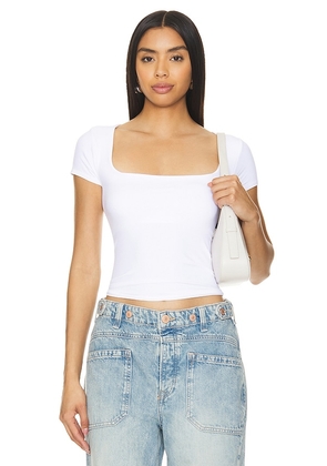 Free People X Intimately FP Clean Lines Baby Tee in White. Size XS/S.