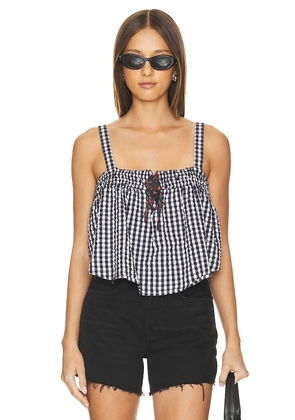 Free People Picnic Party Top in Black. Size M, S, XL, XS.