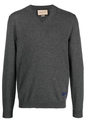 Gucci V-neck cashmere sweater - Grey