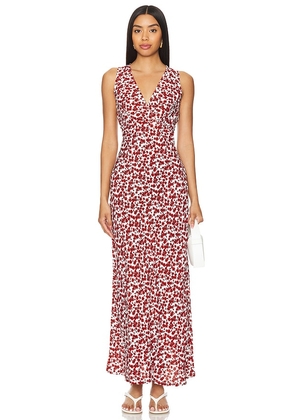 FAITHFULL THE BRAND Acacia Maxi Dress in Red. Size M, S, XL, XS.