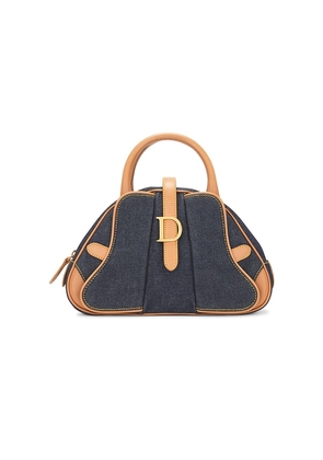 FWRD Renew Dior Denim Handbag in Blue.