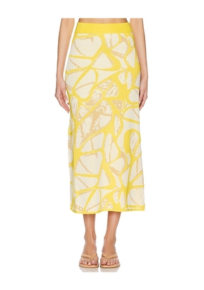 Alexis Viviani Skirt in Yellow. Size M, S, XS.