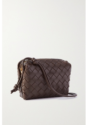 Bottega Veneta - Mini Loop Intrecciato Leather Shoulder Bag - Brown - One size