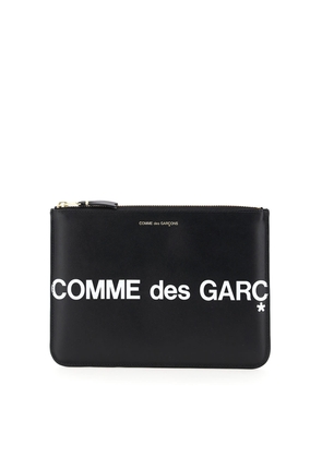 Comme Des Garçons Wallet Leather Pouch With Logo