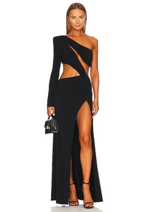 NBD Juanita Maxi Dress in Black. Size XS, XXS.