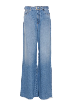 Twinset Wide Leg Jeans With Belt