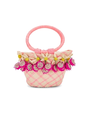 Mercedes Salazar Dragon Fruit Handbag in Pink.