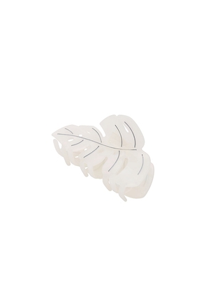 Lovers and Friends Palm Leaf Clip in White.