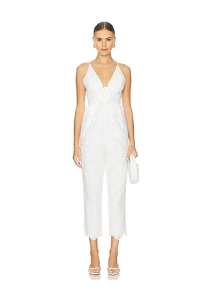 Yumi Kim Becky Jumpsuit in White. Size M, S, XS.