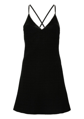 SANDRO tweed mini dress - Black