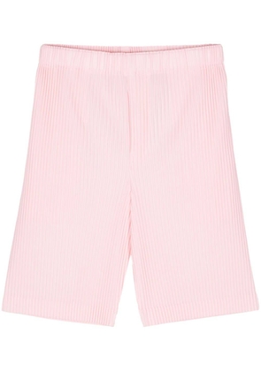 Homme Plissé Issey Miyake straight-leg plissé shorts - Pink