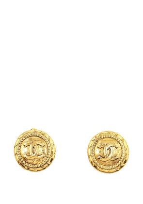 CHANEL Pre-Owned 1970-1980 CC Clip On costume earrings - Gold