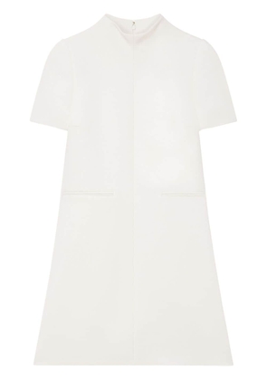 Courrèges twill A-line dress - White