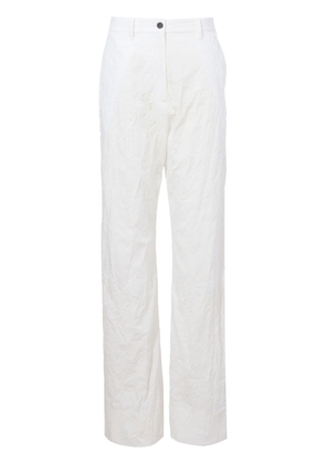 Proenza Schouler crinkle poplin trousers - White