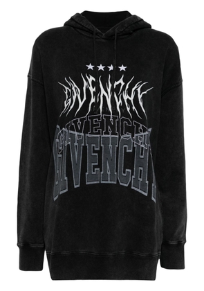 Givenchy logo-print cotton hoodie - Black