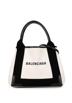 Balenciaga Pre-Owned 21st Century Navy Cabas XS Canvas satchel - Black