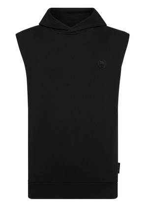 Plein Sport sleeveless graphic hoodie - Black