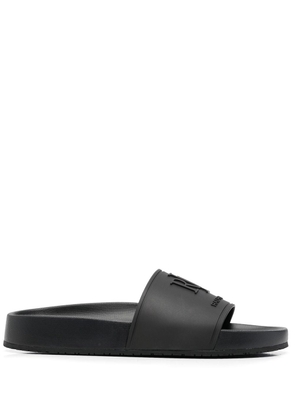 Lauren Ralph Lauren Delyne embossed-logo sandals - Black