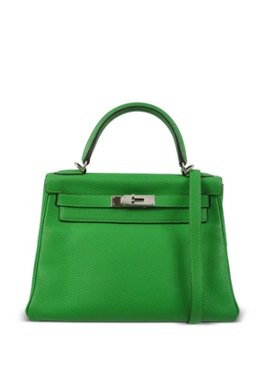 Hermès Pre-Owned 2014 Kelly 28 Retourne two-way handbag - Green