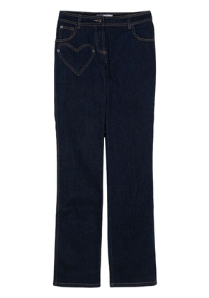 Christian Dior Pre-Owned 2005 heart-pocket straight-leg jeans - Blue