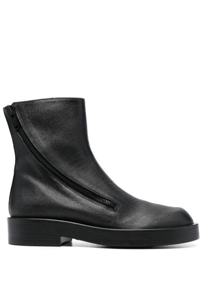 Ann Demeulemeester leather ankle boots - Black