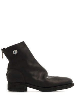 Guidi zip ankle boots - Black