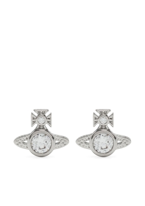 Vivienne Westwood London Orb-plaque earrings - Silver