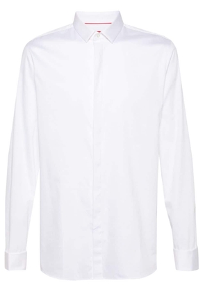 HUGO French-cuffs poplin shirt - White