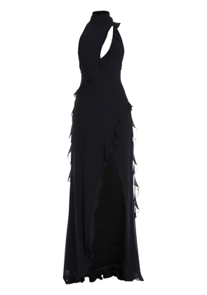 De La Vali Parfait chiffon gown - Black