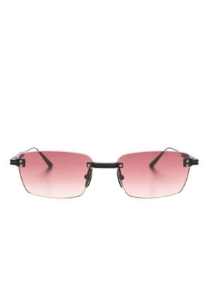 Chimi matte-finish rectangle-frame sunglasses - Black