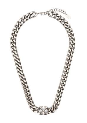 Off-White Arrows-motif necklace - Silver