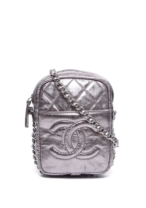 CHANEL Pre-Owned 2008-2009 CC quilted shoulder bag - Silver
