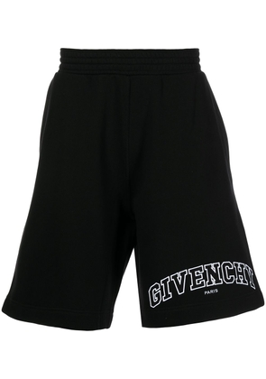 Givenchy logo-print track shorts - Black