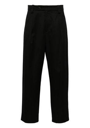 A.P.C. tapered-leg twill trousers - Black
