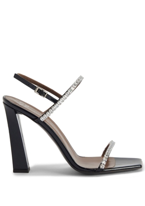 Giuseppe Zanotti Valentine 80mm crystal-embellished sandals - Black