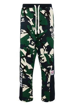 AAPE BY *A BATHING APE® drawstring track pants - Blue
