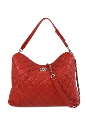 CHANEL Pre-Owned 2013 diamond-quilted two-way bag - Red