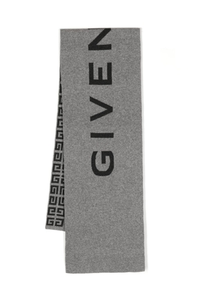 Givenchy reversible logo-intarsia scarf - Grey